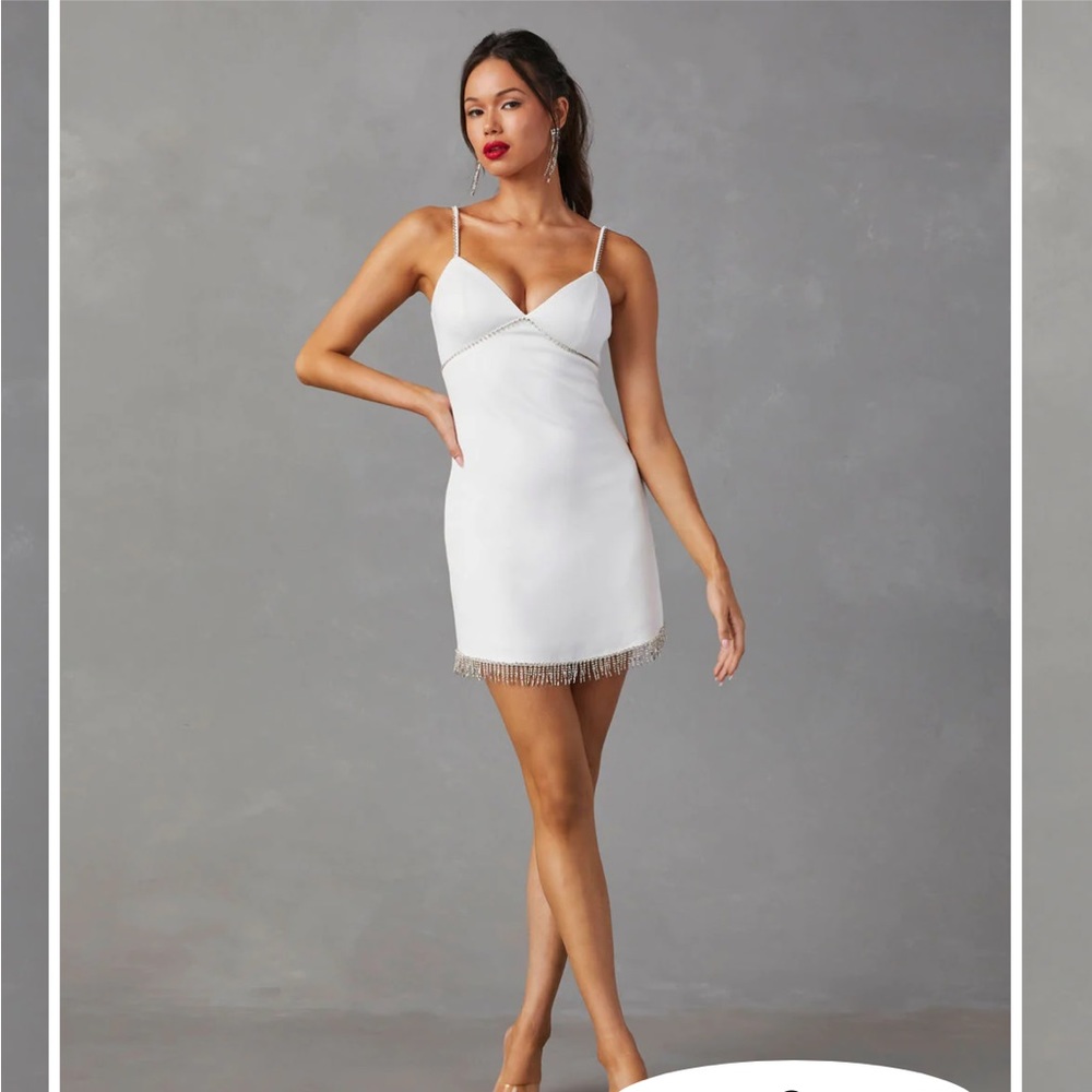 Vici white mini dress